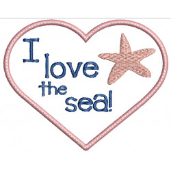 Stickserie - I love the sea - Seestern